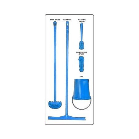 Accuform WET ZONE STOREBOARDS PSB913WTBU PSB913WTBU